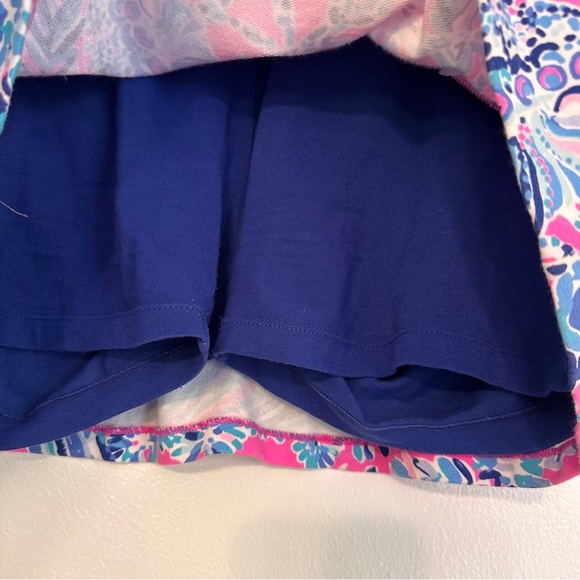 Lilly Pulitzer Madison Stretch Cotton Skort in Blue and Pink Seahorse Print XS - Picture 2 of 6